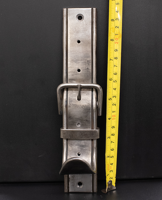 Steel Belt with Buckle Coat Hanger or Hat Hanger - Handcrafted Metal Industrial - welding electrodes, Grinding Disc, Welding Lens, Cutting Tip, Cutting Wheels, Flap Disc, Heating Tip, Welding Gloves, MIG Gun - Welding Helmet, Welding Wire - USA Welding Supply
