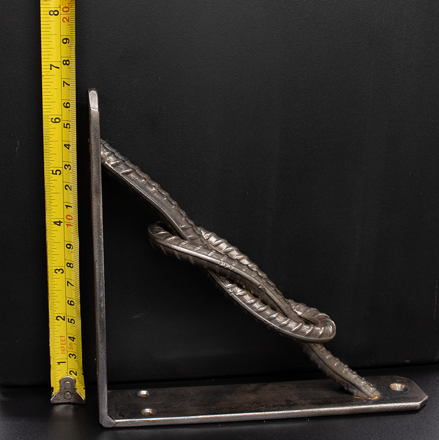 Steel Bookends / Steel Rope Brackets for Shelf / Shelving - Handcrafted Metal Western Industrial - welding electrodes, Grinding Disc, Welding Lens, Cutting Tip, Cutting Wheels, Flap Disc, Heating Tip, Welding Gloves, MIG Gun - Welding Helmet, Welding Wire - USA Welding Supply