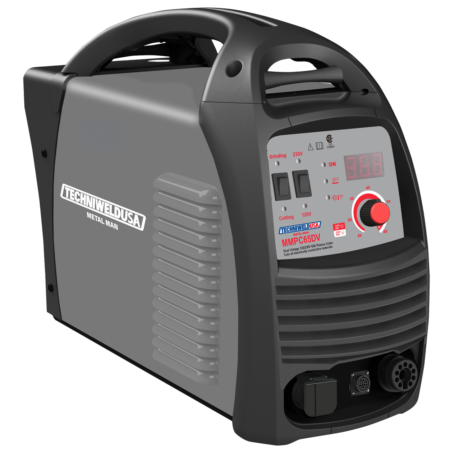 Plasma Cutter - 120V and 230V - Metal Man MMPC65DV with Pilot Arc - Welding Machines - welding electrodes, Grinding Disc, Welding Lens, Cutting Tip, Cutting Wheels, Flap Disc, Heating Tip, Welding Gloves, MIG Gun - Welding Helmet, Welding Wire - USA Welding Supply