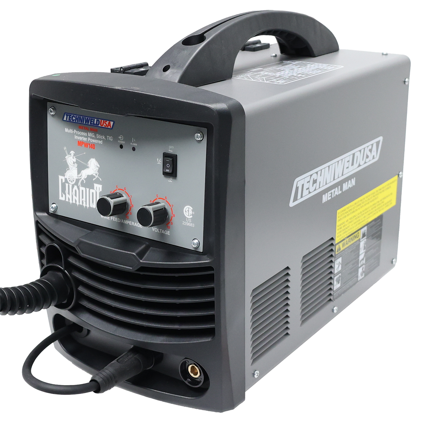 120V MIG and DC TIG Welder - Welding Machine / Inverter Metal Man Chariot 140A Multiprocess Inverter