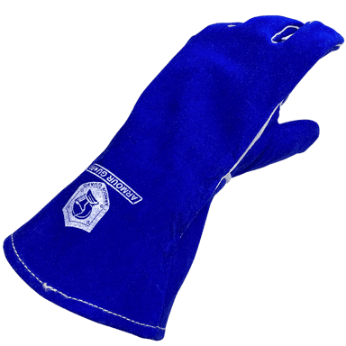 Stick Welding Glove - Side Split Cowhide - Durable, Blue, - 14” - AG1080 - welding electrodes, Grinding Disc, Welding Lens, Cutting Tip, Cutting Wheels, Flap Disc, Heating Tip, Welding Gloves, MIG Gun - Welding Helmet, Welding Wire - USA Welding Supply