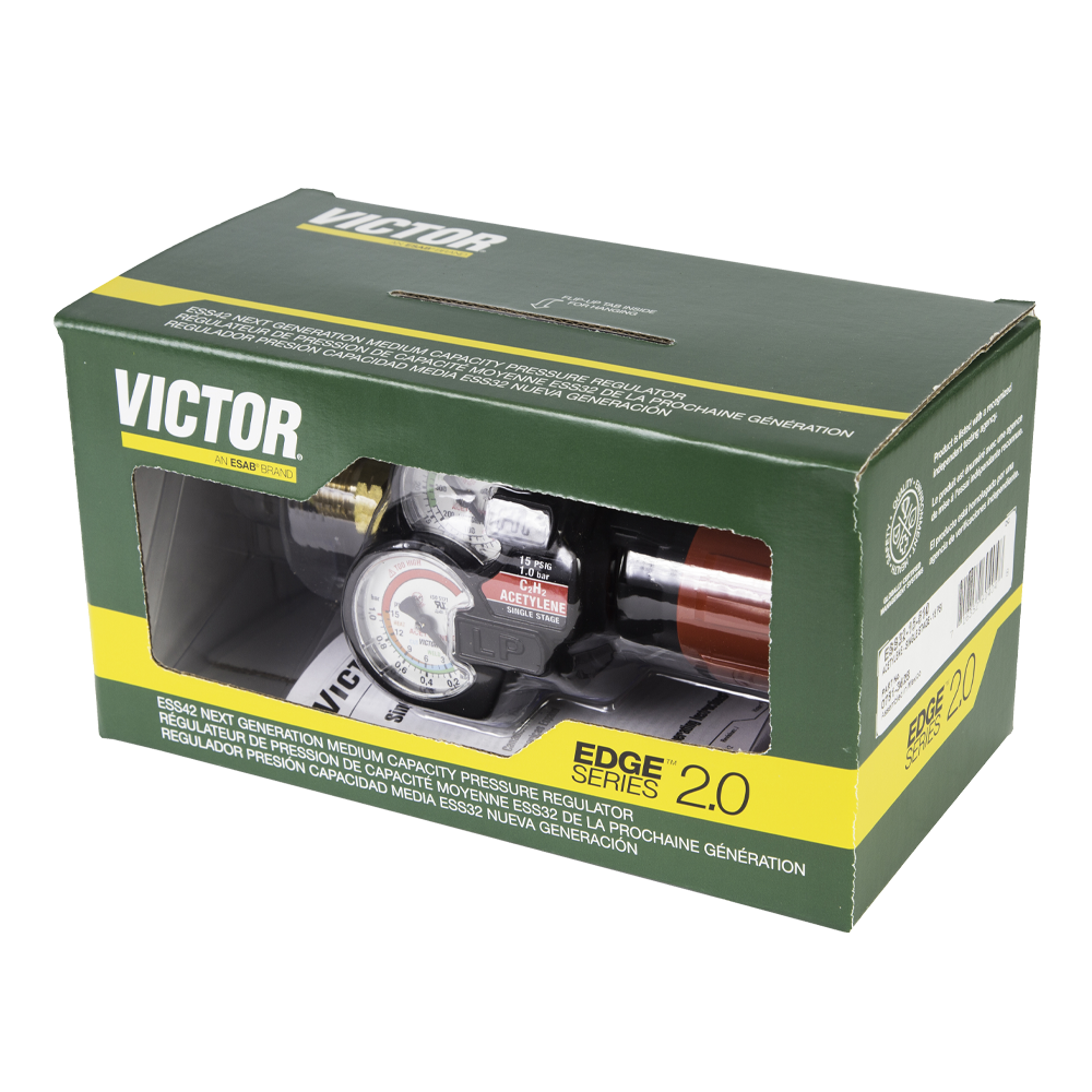 Welding Regulator - Victor ESS32-15-510 EDGE Regulator 2.0 Series - welding electrodes, Grinding Disc, Welding Lens, Cutting Tip, Cutting Wheels, Flap Disc, Heating Tip, Welding Gloves, MIG Gun - Welding Helmet, Welding Wire - USA Welding Supply