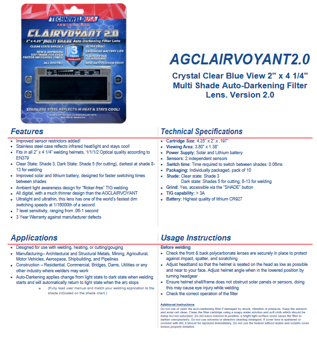 WELDING HELMET + AUTO-DARKENING LENS - RED, WHITE OR BLUE COMBO PACK! - welding electrodes, Grinding Disc, Welding Lens, Cutting Tip, Cutting Wheels, Flap Disc, Heating Tip, Welding Gloves, MIG Gun - Welding Helmet, Welding Wire - USA Welding Supply