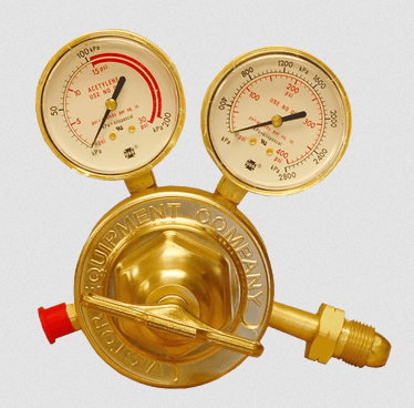 Victor Acetylene SR460A-510 welding regulator with brass body, dual gauges, and precise gas control for cutting and welding applications