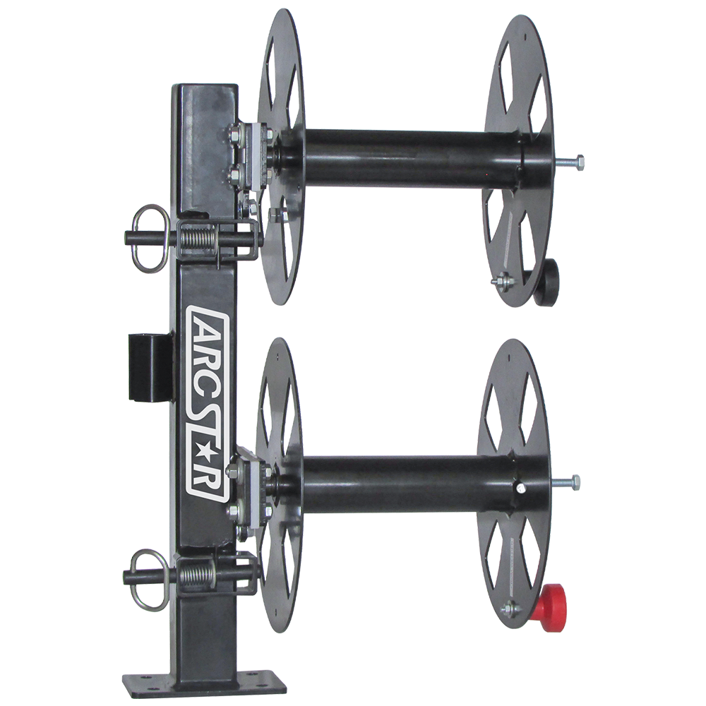 Double Stacked Cable Reels - 12" with Fixed Base - Arc Star Revolution