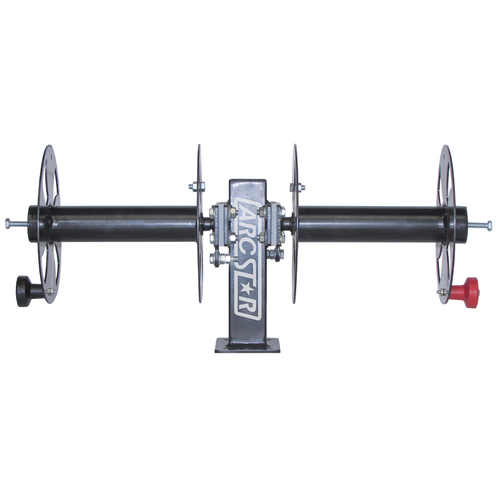Double Side by Side Cable Reels - 10" with Fixed Base - Arc Star Revolution