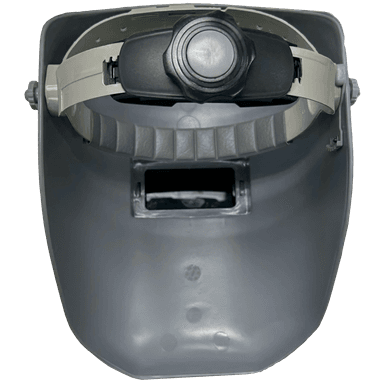 Welding Helmet - Armour Guard Panther - Gray Thermoplastic - 2" x 4.25" with Flip-Visor - welding electrodes, Grinding Disc, Welding Lens, Cutting Tip, Cutting Wheels, Flap Disc, Heating Tip, Welding Gloves, MIG Gun - Welding Helmet, Welding Wire - USA Welding Supply
