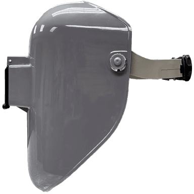 Welding Helmet - Armour Guard Panther - Gray Thermoplastic - 2" x 4.25" with Flip-Visor - welding electrodes, Grinding Disc, Welding Lens, Cutting Tip, Cutting Wheels, Flap Disc, Heating Tip, Welding Gloves, MIG Gun - Welding Helmet, Welding Wire - USA Welding Supply