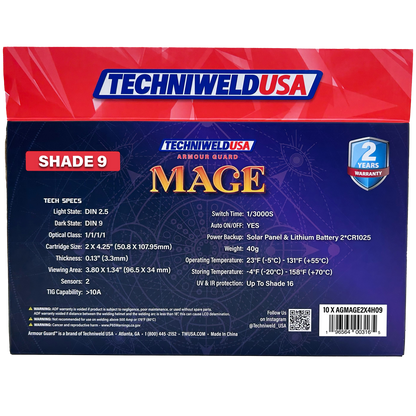Welding Helmet Darkening Lens -Armour Guard Mage 2" X 4-1/4" Stainless Steel - welding electrodes, Grinding Disc, Welding Lens, Cutting Tip, Cutting Wheels, Flap Disc, Heating Tip, Welding Gloves, MIG Gun - Welding Helmet, Welding Wire - USA Welding Supply