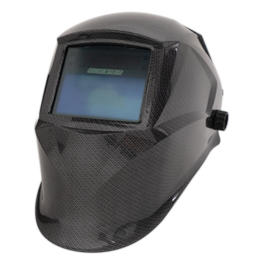 Armour Guard Olympus 2.0 auto-darkening welding helmet with Clear Blue View Technology and large viewing area