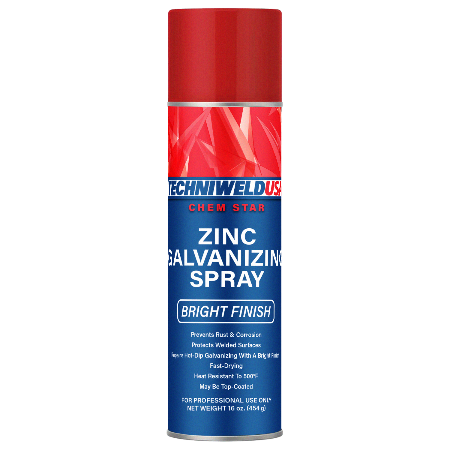 Case of 12 Techniweld CSBGALV zinc galvanized spray cans with bright finish for rust protection