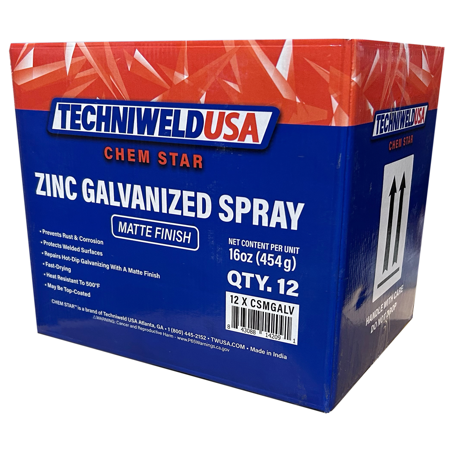 Techniweld CSMGALV galvanized spray cans for corrosion protection and steel touch-ups