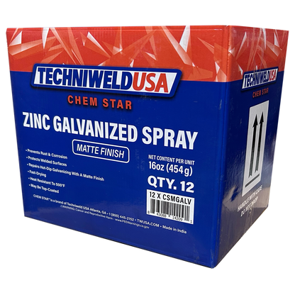 Techniweld CSMGALV galvanized spray cans for corrosion protection and steel touch-ups