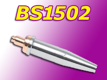 Blue Star Series 1502 Oxweld-style solid copper cutting tip for hand cutting, 3.5 x 0.75 inches, heavy-duty gas apparatus accessory