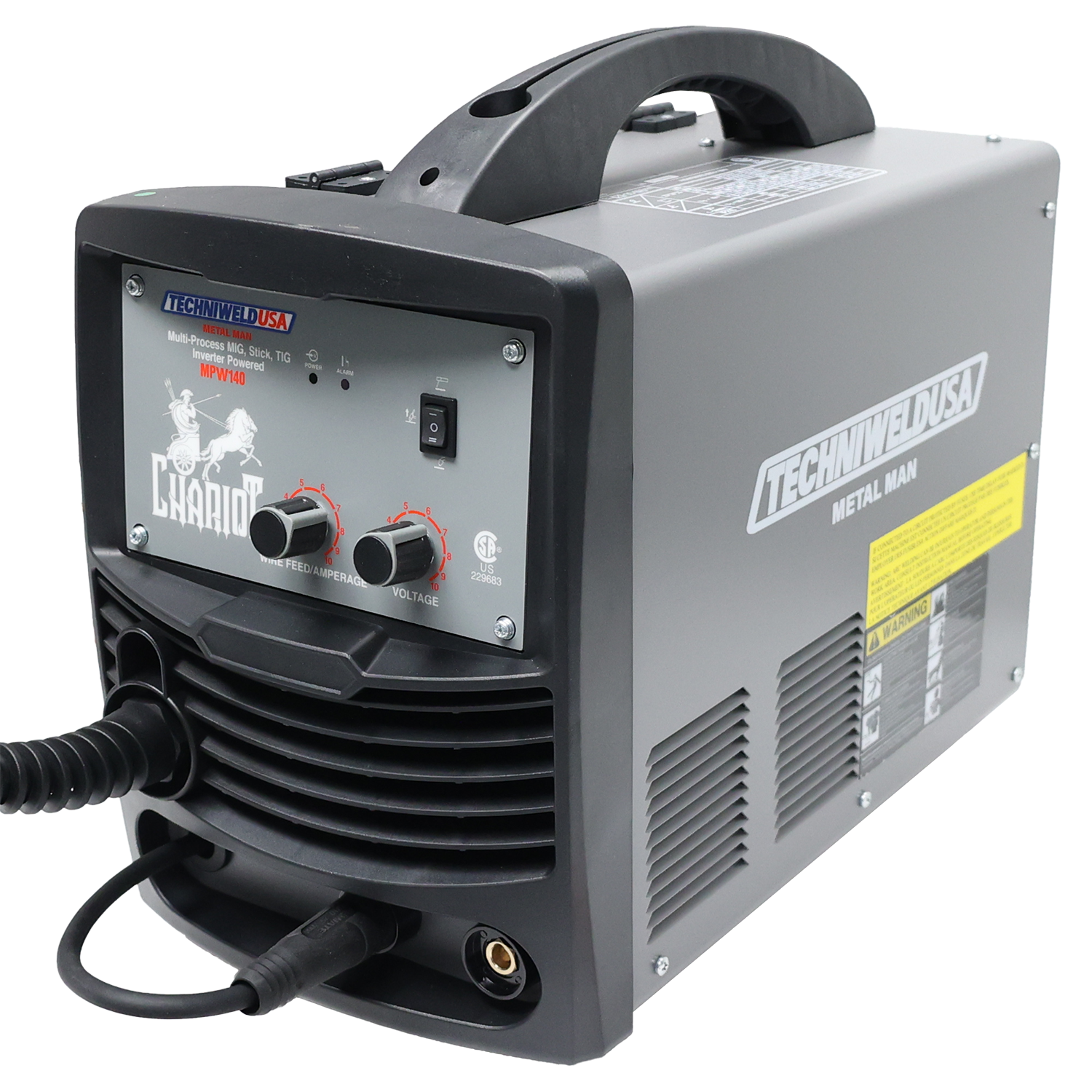 120V MIG and DC TIG Welder - Welding Machine / Inverter Metal Man Chariot 140A Multiprocess Inverter