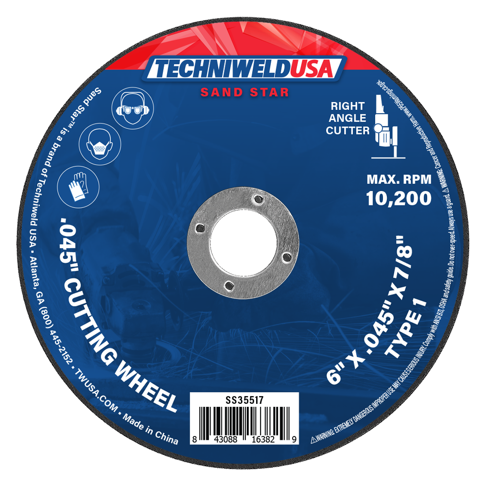 Sand Star 6" x .045" x 7/8" Type 1 Cut-Off Wheel w/o Hub (50-Pack)