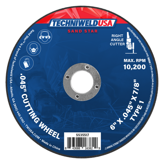 Sand Star 6" x .045" x 7/8" Type 1 Cut-Off Wheel w/o Hub (50-Pack)