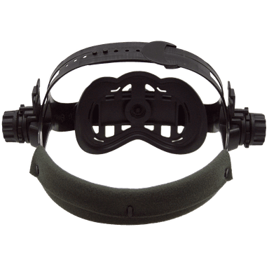 Replacement ratcheting headgear for Sugar Scoop welding helmet with adjustable knobs and cushioned support