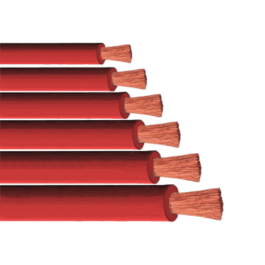 Welding Cable - SECTION PRE10 RED 100/FT NO ENDS - TEC10RS100PNE