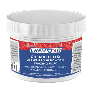 Chem Star Chemallflux all-purpose welding brazing flux powder in 1-lb jar for bronze steel and brass brazing