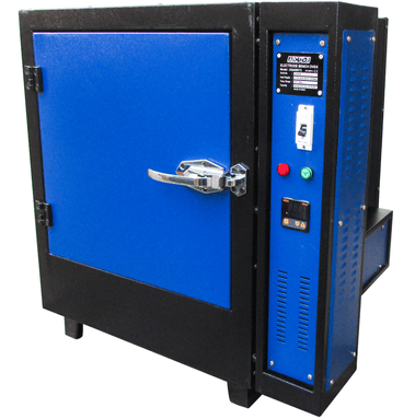 Blue and black 450-lb capacity welding electrode rod oven with LCD thermostat and 110V operation by Arc Star