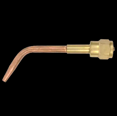 Welding Tip WW torch style brazing and welding assembly with copper threading and Victor compatible brass fitting