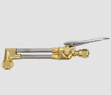 Blue Star 450 Series heavy-duty welding torch assembly with brass fittings and stainless steel components