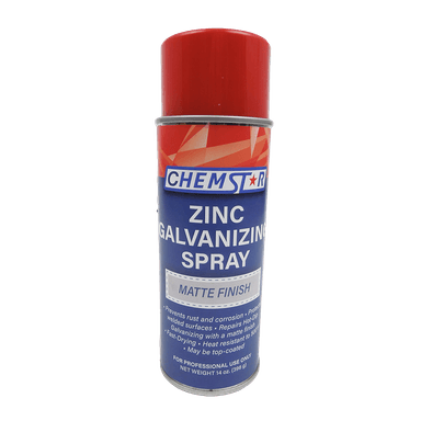 Zinc Matte Galvanized Spray (16 oz.) - Chem Star Bright Finish - CSMGALV - welding electrodes, Grinding Disc, Welding Lens, Cutting Tip, Cutting Wheels, Flap Disc, Heating Tip, Welding Gloves, MIG Gun - Welding Helmet, Welding Wire - USA Welding Supply
