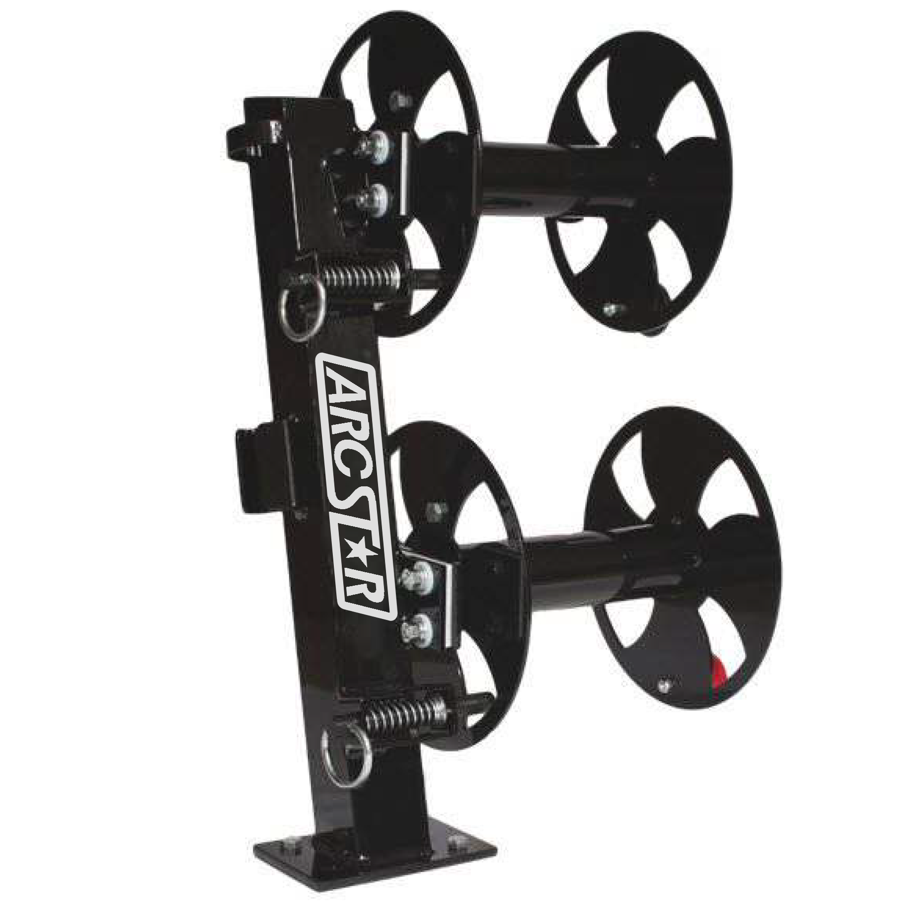 Cable Reels - 12" Double Stacked with Fixed Base; 12° Tilt - Arc Star Revolution