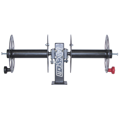 Double Side by Side Cable Reels - 10" with Fixed Base - Arc Star Revolution