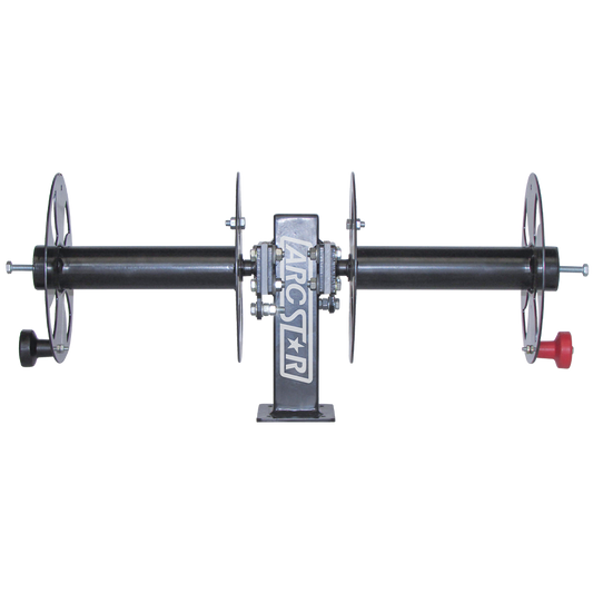 Double Side by Side Cable Reels - 10" with Fixed Base - Arc Star Revolution