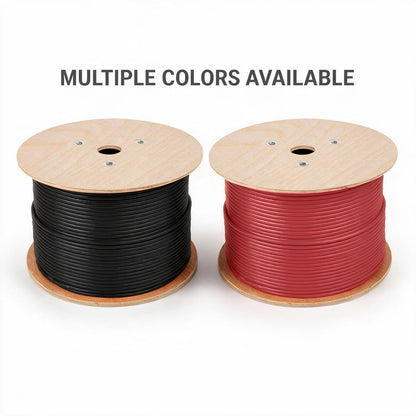 #1 AWG Premium Welding Cable - 500 ft Spool - Flexible EPDM Jacket - Red or Black