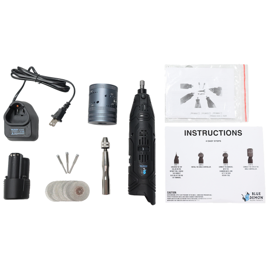 Blue Demon Stay-Sharp Tungsten Grinder W/Carrying Case, 115v Cordless
